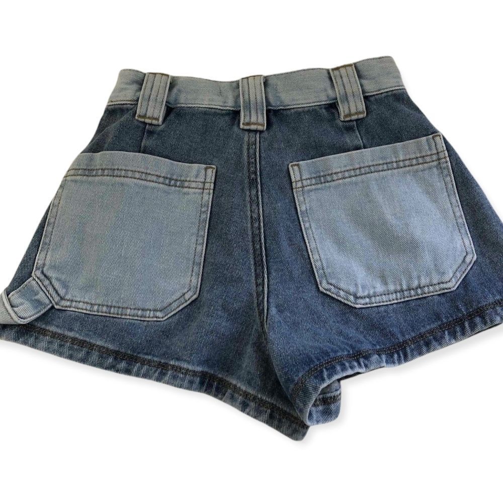 PACSUN NWT 2-tone Denim Shorts 23 - Picture 4 of 7